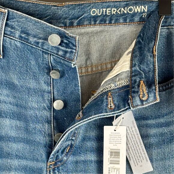 Outerknown Women's SEA Generation Slim Jeans Blue Size 27 Mid Rise Denim - Picture 7 of 11